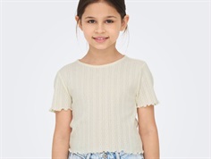 Kids ONLY top cloud dancer in openwork pattern  